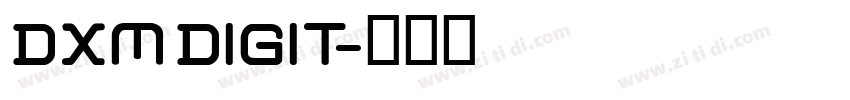 DXM DIGIT字体转换